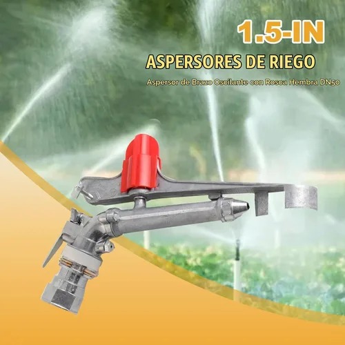 Vista 2 de Aspersor de riego de granja agrícola de 1.5 pulgadas, rotativo