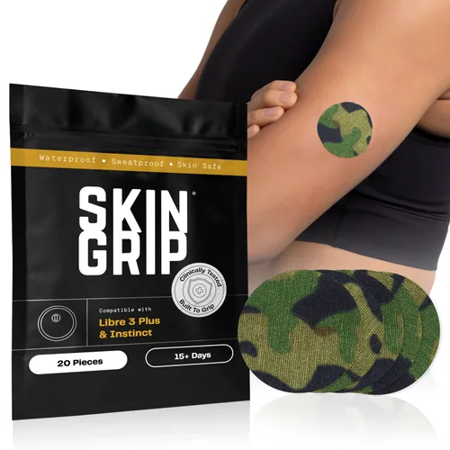 Vista 16 de Skin Grip Freestyle Libre 3 & Instinct - Parches adhesivos impermeables y resistentes al sudor para 10-15 días (no para Libre2), cubierta