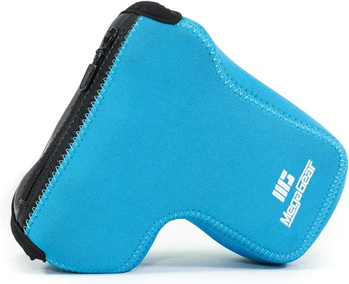 Vista 13 de MegaGear MG1499 Sony Alpha A6400, A6500 (0.709-5.315 in) Funda de neopreno ultra ligera para cámara - Negro, piel sintética
