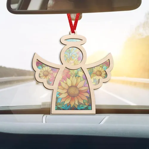 Vista 4 de AXIARA Adorno Navideño Conmemorativo de Aborto Espontáneo - Captasol de Ángel Guardián Adornos Navideños 2025 - Regalos de Condolencias por