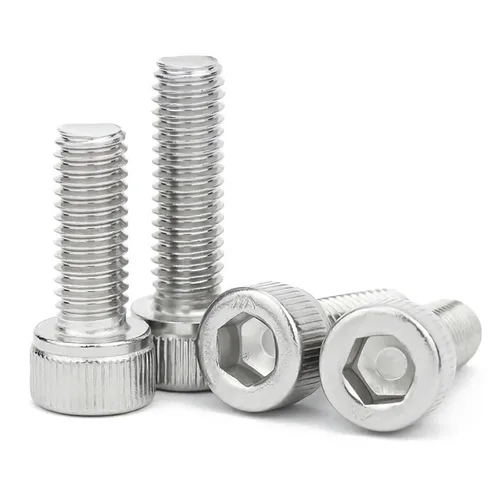 Vista 5 de Tornillo de cabeza hueca M4-0.028 x 1.772 in, perno métrico, rosca completa, unidad hexagonal Allen, acabado brillante, rosca de máquina, rosca