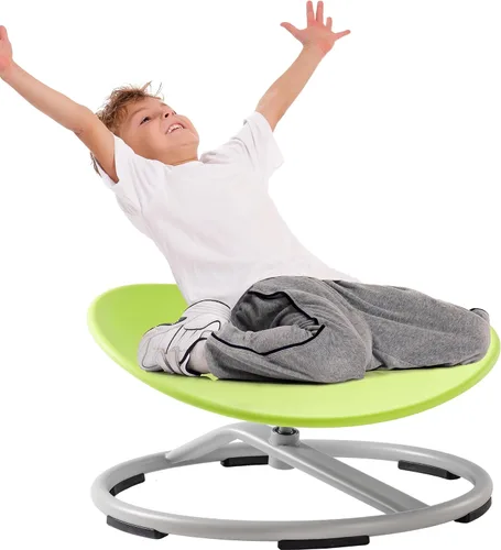 Vista 14 de ROBUD Silla giratoria sensorial para niños, silla giratoria para niños con autismo con diseño antideslizante, entrenamiento de coordinación