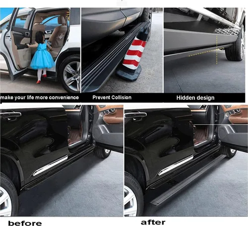 Vista 4 de Estribo desplegable compatible con Audi Q8 2019-2023 Electric Side Step 2PCS Nerf Bar