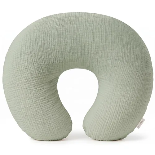 Vista 9 de Konssy Fundas de Almohada de Lactancia de Muselina, 100% Algodón Suaves y Adorables Fundas para Almohadas de Lactancia, Fundas Deslizables