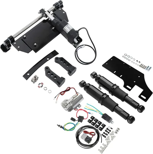 Vista 10 de SLMOTO Suspensión Neumática Trasera Tanque de Aire Soporte Central Eléctrico Compatible con Harley Touring Road King Road Glide Street Glide Electra