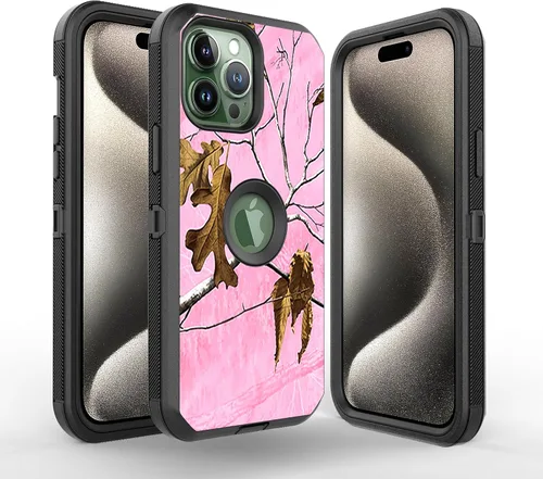 Vista 15 de 14 Pro Max - Funda protectora híbrida a prueba de golpes, diseño de doble capa, cubierta dura compatible con iPhone 14 Pro Max (negro y negro)