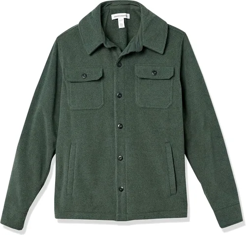 Vista 5 de Tienda Essentials Men's Long-Sleeve Polar Fleece Shirt Jacket