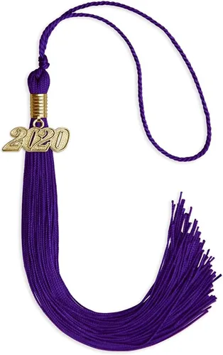 Vista 43 de Endea Graduation - Borla de un solo color con fecha dorada (Oro Antiguo, 2020)