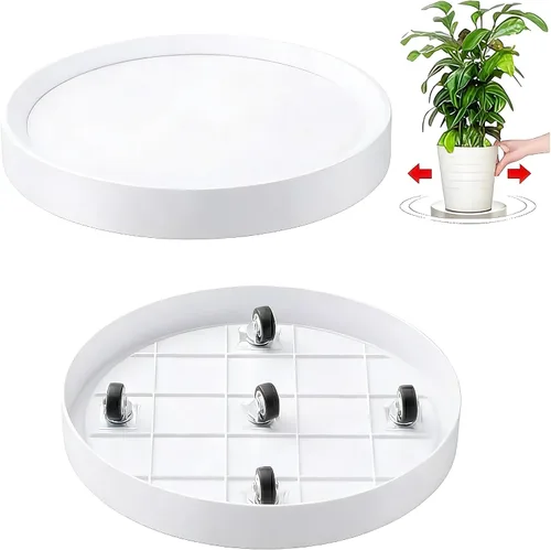 Vista 7 de Organizador de plantas de 8.9 pulgadas con ruedas ocultas, paquete