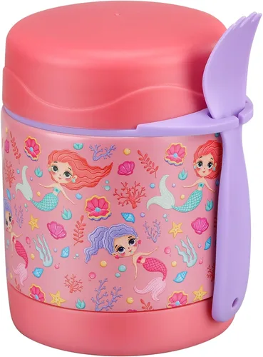 Vista 11 de Termo de sopa de 10 onzas para comida caliente para niños, tarro de comida aislado, contenedor térmico de almuerzo de comida caliente, caja de Negro
