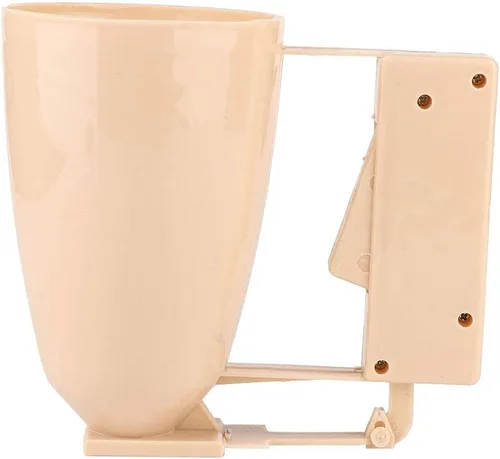 Vista 4 de Dispensador de masa para panqueques, dispensador de panqueques de plástico para cupcakes, para hornear, postres, dispensador de panqueques