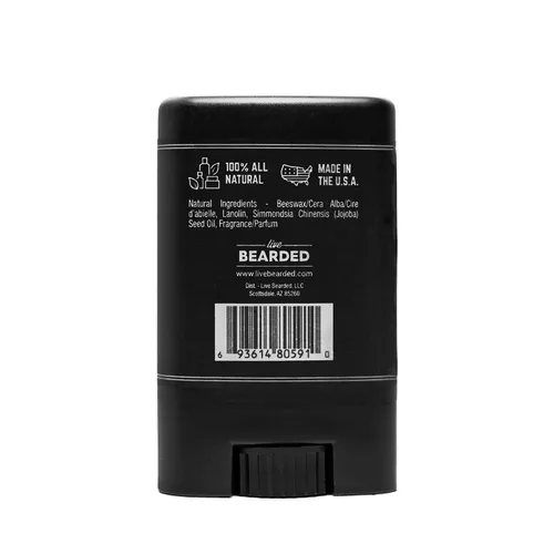 Vista 2 de Live Bearded® Barra de cera para bigote, recta, sin perfume, 0.35 oz