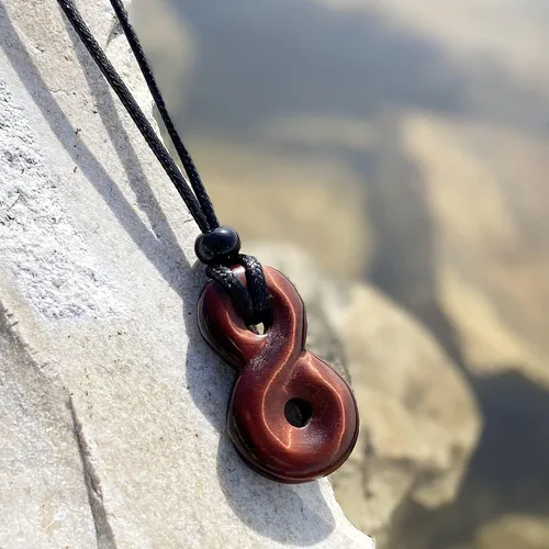 Vista 4 de Collar infinito, piedras preciosas auténticas, gemas de meditación, cristales y piedras curativas, regalos espirituales, joyería de yoga, amuletos