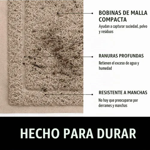Vista 2 de GORILLA GRIP Dirt Grabber - Tapete de malla para puertas, de bajo perfil, resistente a manchas y decoloración, tiras de secado rápido resistentes