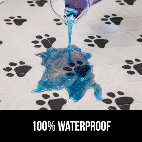 Vista 3 de GORILLA GRIP PREMIUM - Alfombrilla impermeable para mascotas y cama para perros, reutilizable, lavable, a prueba de fugas, almohadillas para jaulas