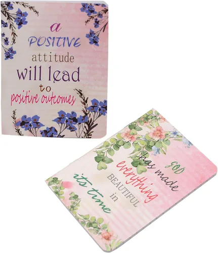 Vista 3 de YYaaloa 8 cuadernos de bolsillo inspiradores florales, cuadernos pequeños a granel para fiestas, oficina, hogar, compañeros de trabajo, suministros