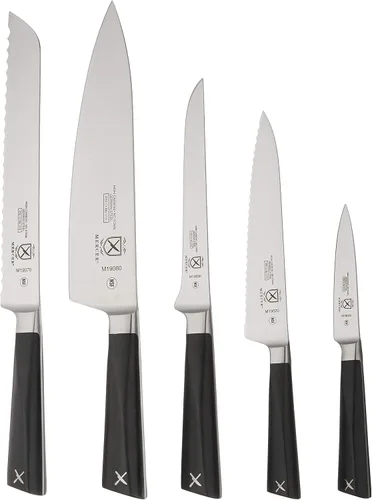 Vista 2 de Mercer Culinary Züm - Juego de bloques forjados de 6 piezas, madera de haya y vidrio
