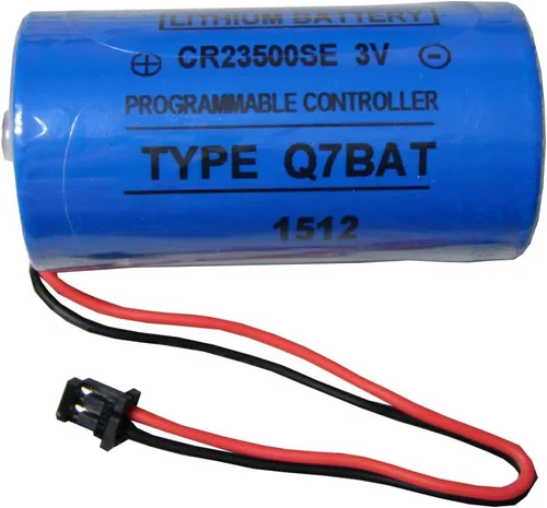 Vista 2 de Q7BAT CR23500SE para QNS Q Series PLC Baterías de litio de repuesto industrial con enchufe 3V 5000MAH (paquete de 4)