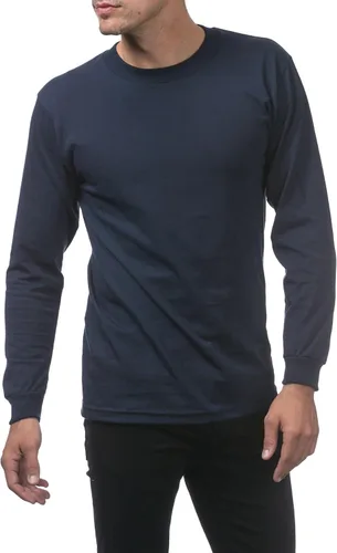 Vista 4 de Pro Club Camiseta de manga larga de algodón cómodo para hombre