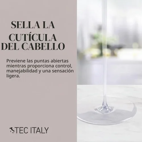 Vista 3 de Tec Italy Silk System - Suero de brillo para todo tipo de cabello, suero antiencrespamiento, fórmula ligera para mejorar el brillo con protección