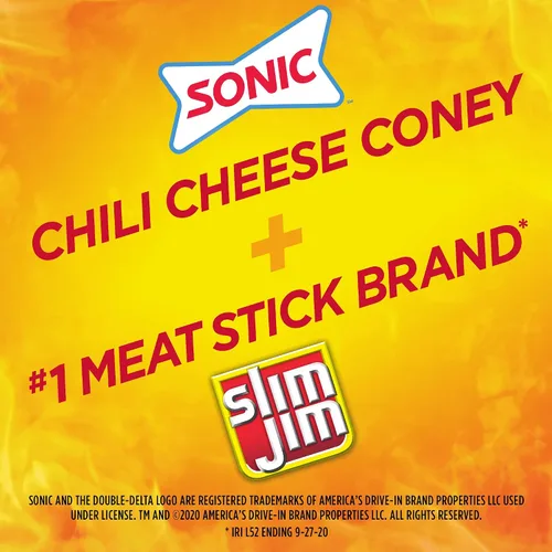 Vista 4 de Slim Jim Monster Jerky - Palitos de carne con sabor a queso sónico de chile