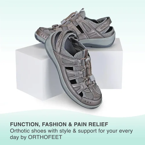 Vista 6 de Orthofeet - Alivio probado del dolor de pies y del talón. Anchos extendidos. Mejores zapatos ortopédicos para mujeres diabéticas o con juanetes