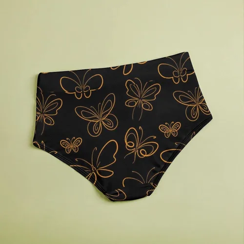 Vista 5 de Florally 3D Print High Waisted Underwear for Women Full Coverage Moisture Wicking Stretch Waistband Brief Panties