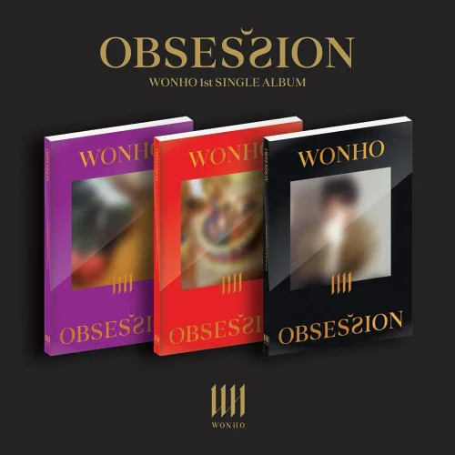Vista 2 de WONHO - OBSESSION (1er álbum único) Álbum (1+2+3 ver)