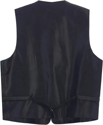 Vista 2 de Conjunto de chaleco formal de 4 piezas para bebé y niño grande con pajarita y corbata (talla 3T a 16)