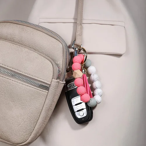 Vista 4 de Pulsera de llavero para mujer sin BPA