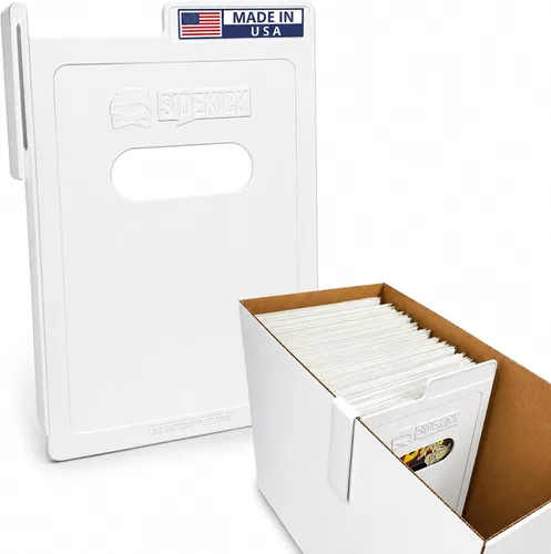 Vista 10 de SIDEKICK Divisor de caja de cómics (individual) caja corta/larga, el divisor de almacenamiento de cómics se mantiene en su lugar para proteger lo