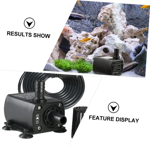 Vista 7 de Abaodam 12V Miniature Water Pump Submersible Fountain Pump for Fish Tanks Computer Cooling and Hydroponics Durable Low Vibration Versatile Use for