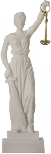 Vista 2 de BEAUTIFUL GREEK STATUES Estatua de la diosa griega Themis, estatua ciega de la justicia, escultura de abogado, regalo