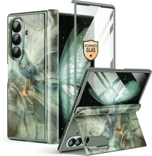 Vista 9 de GVIEWIN Funda para Z Fold 7 con Protector de Pantalla HD Integrado [Compatible con Magsafe][Soporte Oculto] Protección Magnética de Cuerpo Completo