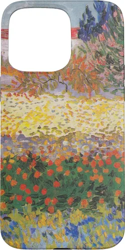 Vista 28 de iPhone 16 Vincent Van Gogh - Jardín floreciente con camino - caso de Arles