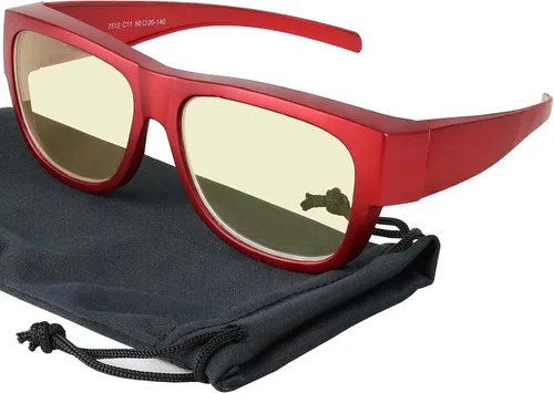 Vista 8 de Yogo Vision Fit Over Blue Light Blocking Glasses and Computer Eyewear Wear Over Your Eyeglasses and Readers