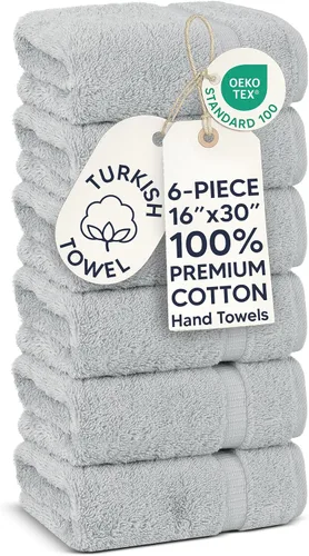 Vista 98 de Chakir Turkish Linens - Toallas turcas de 100% algodón, suaves y absorbentes (juego de 3 toallas personalizables, color aguamarina)