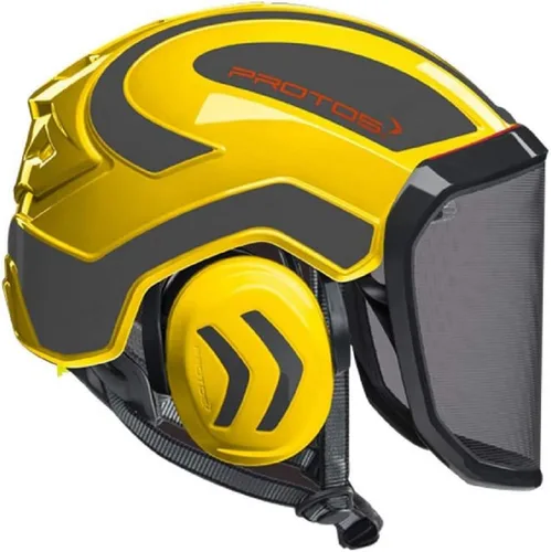 Vista 5 de Pfanner Protos Casco integral Arborist (naranja y gris)