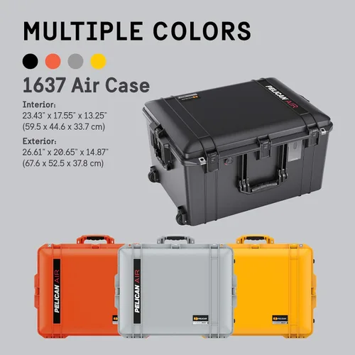 Vista 13 de Pelican Funda Air 1637 con espuma - Negro