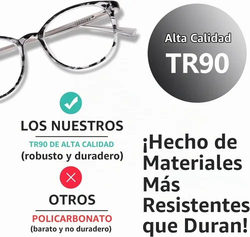 Vista 5 de Blue Light Glasses for Women, TR90 Fashion Glasses for Computer