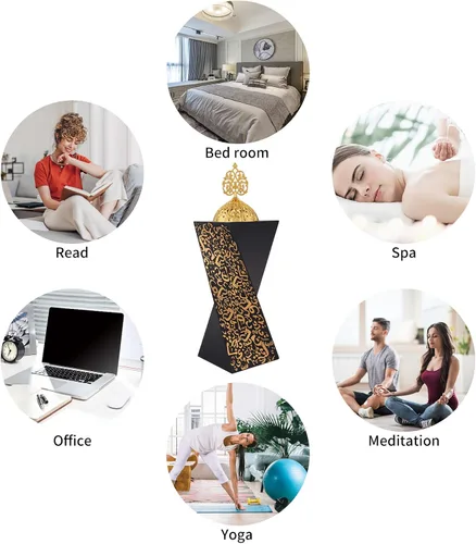Vista 6 de TERSCHELLING, Quemador de incienso de resina, quemador de incienso Bakhoor, quemador de incienso de carbón, para yoga, spa, aromaterapia, oficina