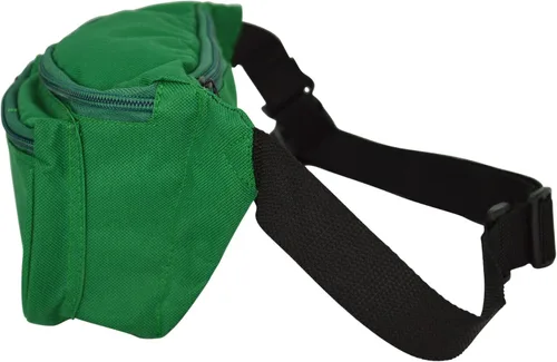 Vista 3 de DALIX Cangurera de 3 bolsillos Corrector de bolsa de dinero (verde)