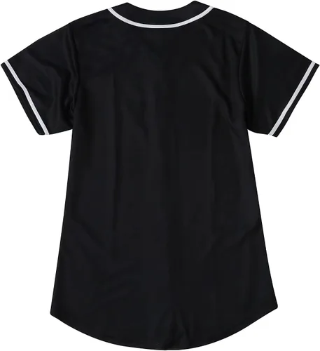 Vista 2 de CUTHBERT Traje de los años 90 para mujer, camiseta de béisbol Bel Air para fiesta temática, camiseta de manga corta para fiesta y club
