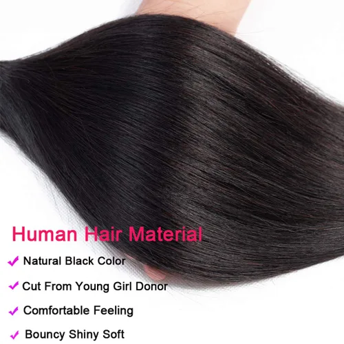 Vista 22 de Beauty Forever Yaki - Extensiones de cabello humano virgen mongol sin procesar, grado 12A, 3 paquetes de cabello humano virgen mongol sin procesar