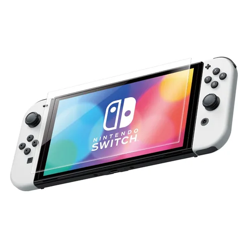 Vista 2 de HORI Screen Protective Filter (OLED Model) - Officially Licensed - Nintendo Switch