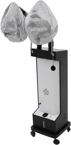 Vista 8 de DNYSYSJ Secador de pelo con capucha, soporte profesional para secador de pelo con 5 modos y temporizador ajustable, capó de salón con capucha y Negro
