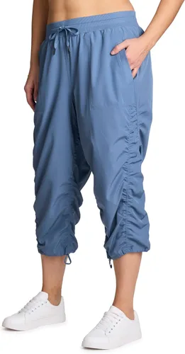 Vista 24 de RBX Pantalón capri tejido ligero con cordón para mujer, talla grande