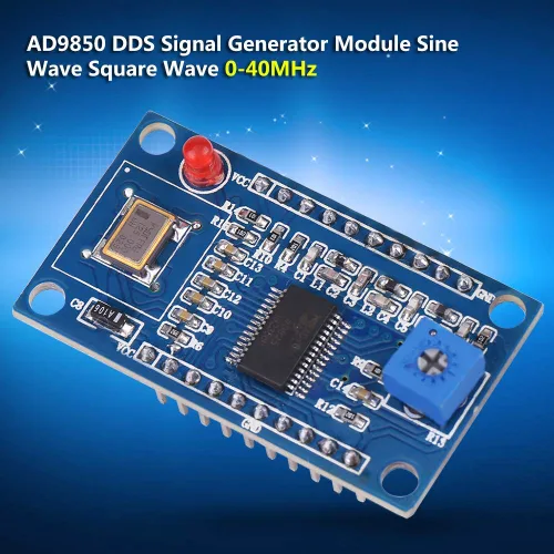 Vista 4 de Generador, módulo generador DDS AD9850, 2 ondas sinusoidales y 2 onda cuadrada, 0-40MHz