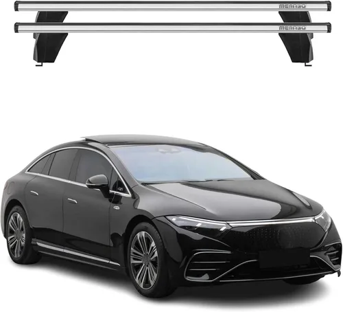 Vista 10 de OMAC Barras transversales superiores para Mercedes EQS V297 2022-2024 Acero Negro