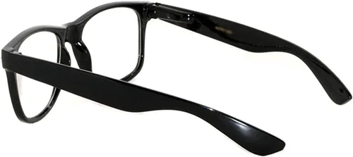 Vista 2 de Anteojos de sol retro clásicos de los 80 con lentes transparentes, M